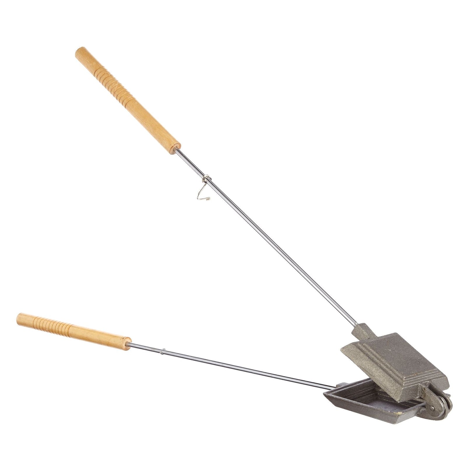 Cast Iron Non-Stick Camping Sandwich Toaster with Long Handle, 4x4-in G6V3 - product image 1