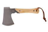 Mini Pack Axe, Steel Single-Bit Hatchet Axe with Wooden Handle, Leather Sheath & Strap Q2Q1 - product image 2