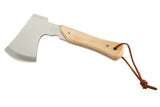 Mini Pack Axe, Steel Single-Bit Hatchet Axe with Wooden Handle, Leather Sheath & Strap Q2Q1 - product image 3