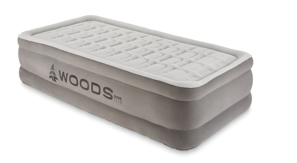 Tritech Double-High Air Mattress with Built-In 120V Pump, Twin B7O5