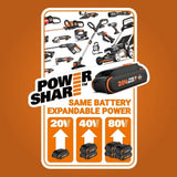 WG585.9 Nitro 40V Power Share LeafJet Cordless, Brushless Leaf Blower, Tool Only U1W8 - product image 2