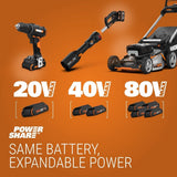 WG929 20V Power Share Cordless Grass Trimmer & Leaf Blower Combo Kit F2H3 - product image 2