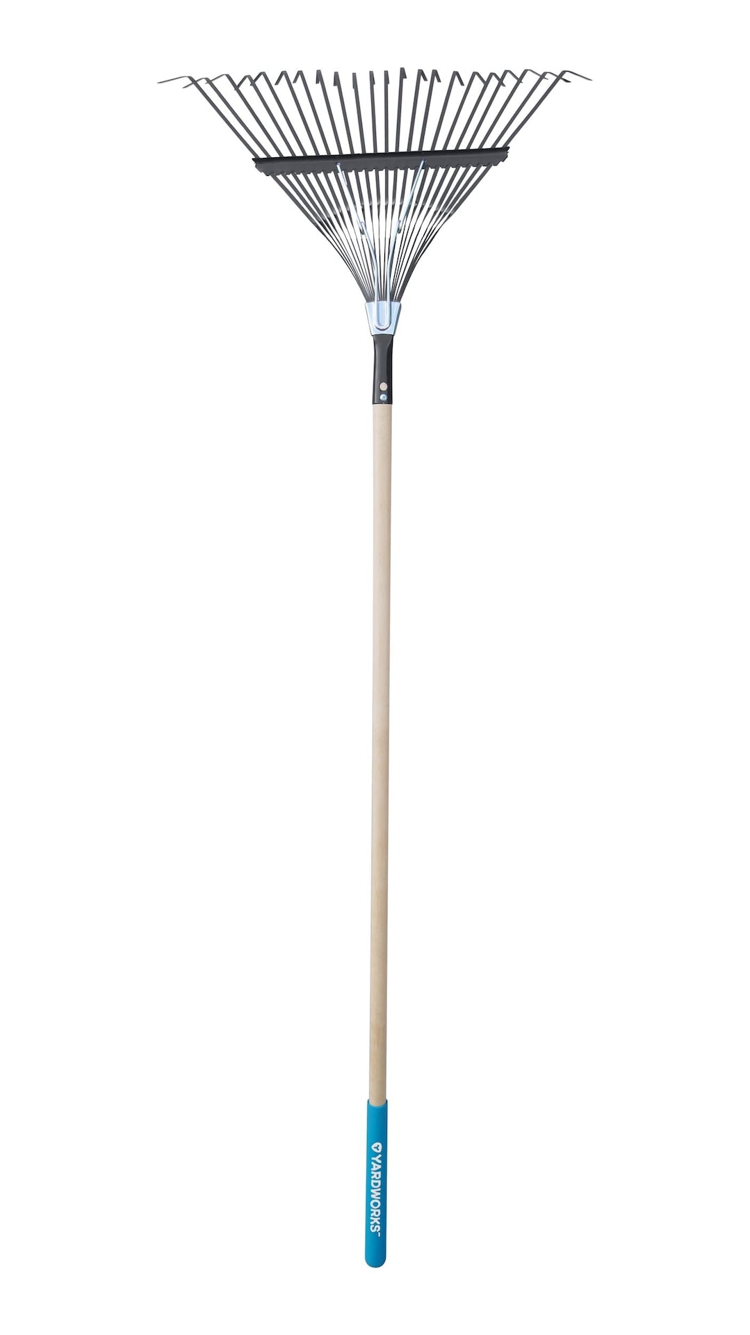 22-in Wide Metal 22-Tine Leaf Rake, 48-in Hardwood Shaft S3O6 - product image 1