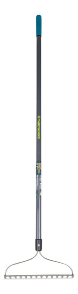 Metal 14-Tine L-Shaped Bow Rake, 60-in, Fibreglass Shaft H3F0 - product image 1