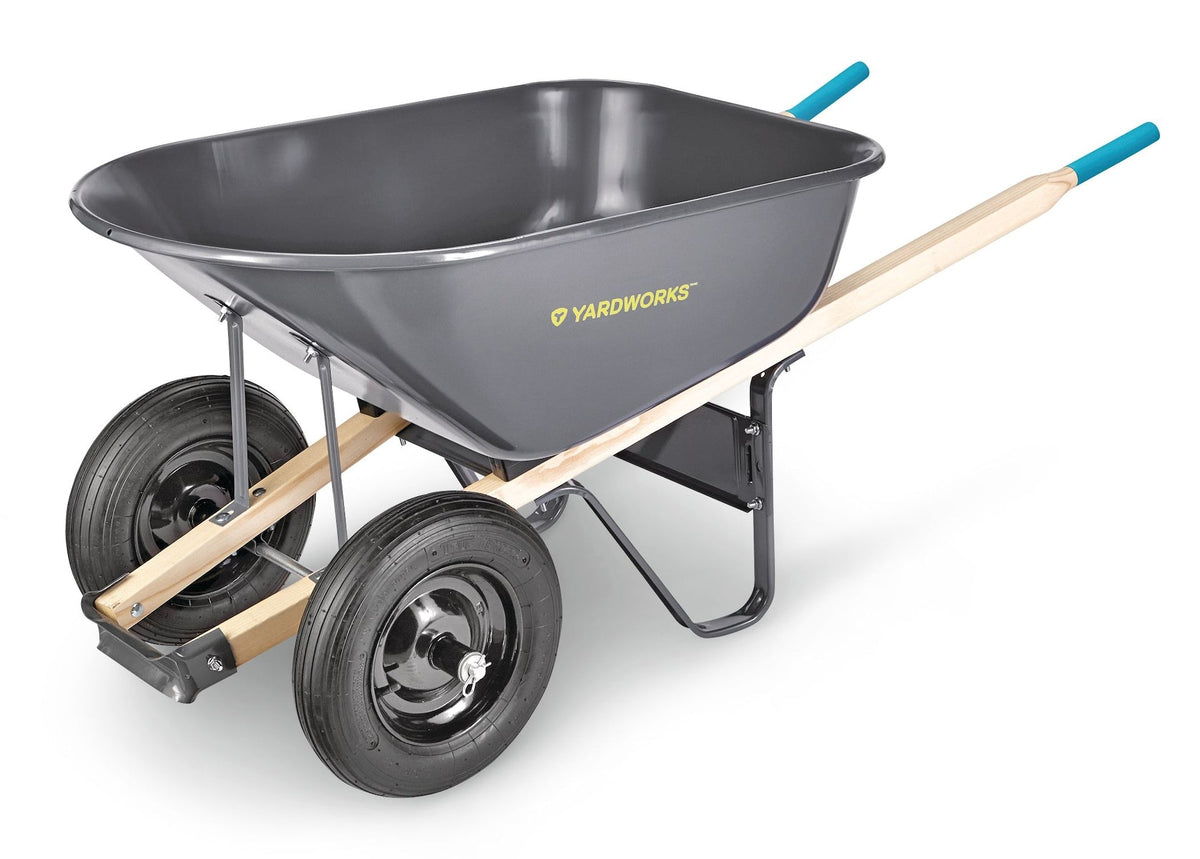 Steel Tray 2-Wheel Garden Wheelbarrow, 6-cu-ft D8X6 - product image 1