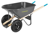 Steel Tray 2-Wheel Garden Wheelbarrow, 6-cu-ft L0T6 - product image 2