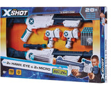 X-Shot Double Hawk Eye & Micro Foam Dart Blaster Combo Pack with 24 Darts, Ages 8+ X3Z5 - product image 1