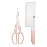 Multi-Purpose Stainless Steel Scissors & Knife Set, Pink, 2-pc X6V5 - product image 1